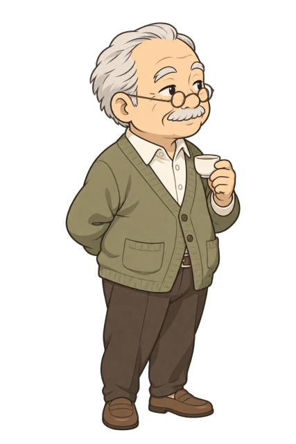 野村 沼之助の全身イラスト